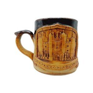 Stonebridge Pottery Hampton Court Palace 1/2 Pint Tankard Vintage Pottery Brown